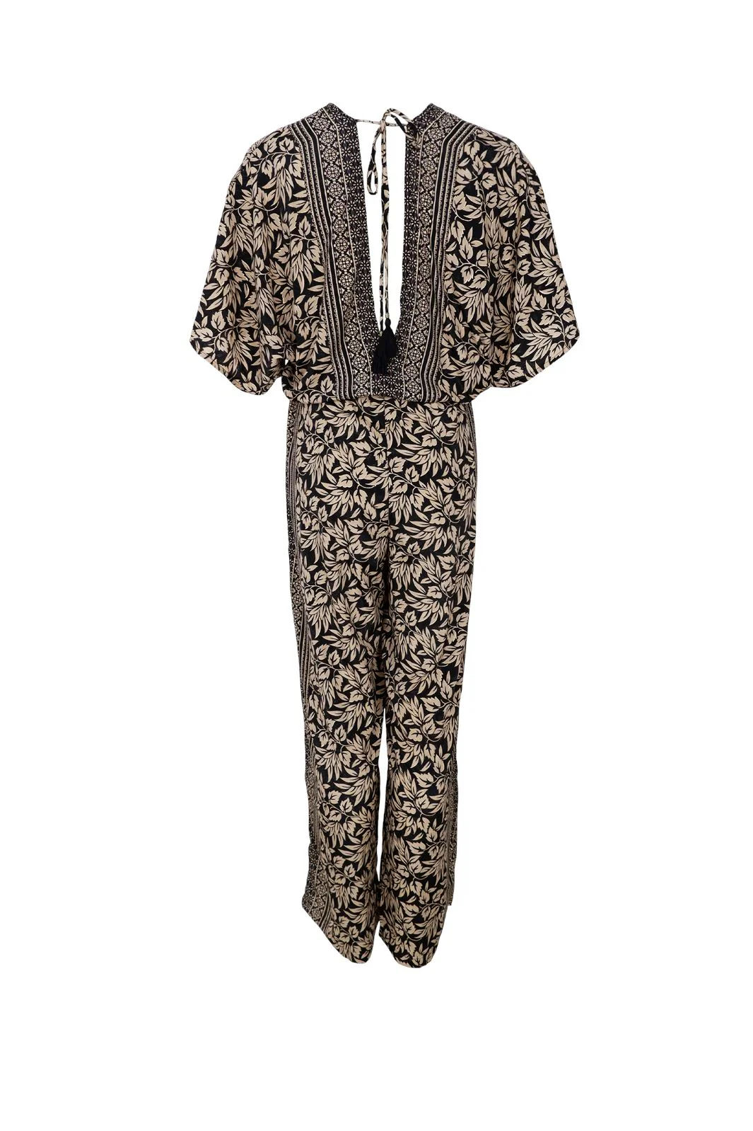 Black Colour Bcluna Double V-Neck Jumpsuit sahara moon