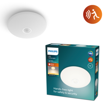 Philips LED plafondlamp Mauve 4x1,5W wit Incl bewegingsmelder