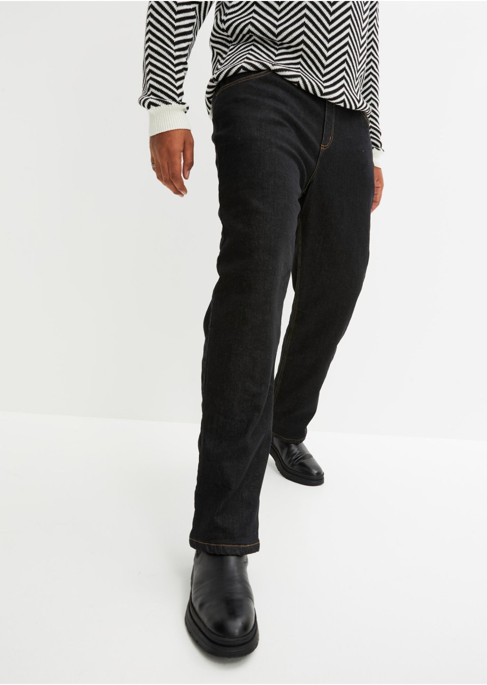 Jean thermo extensible Classic Fit, Straight