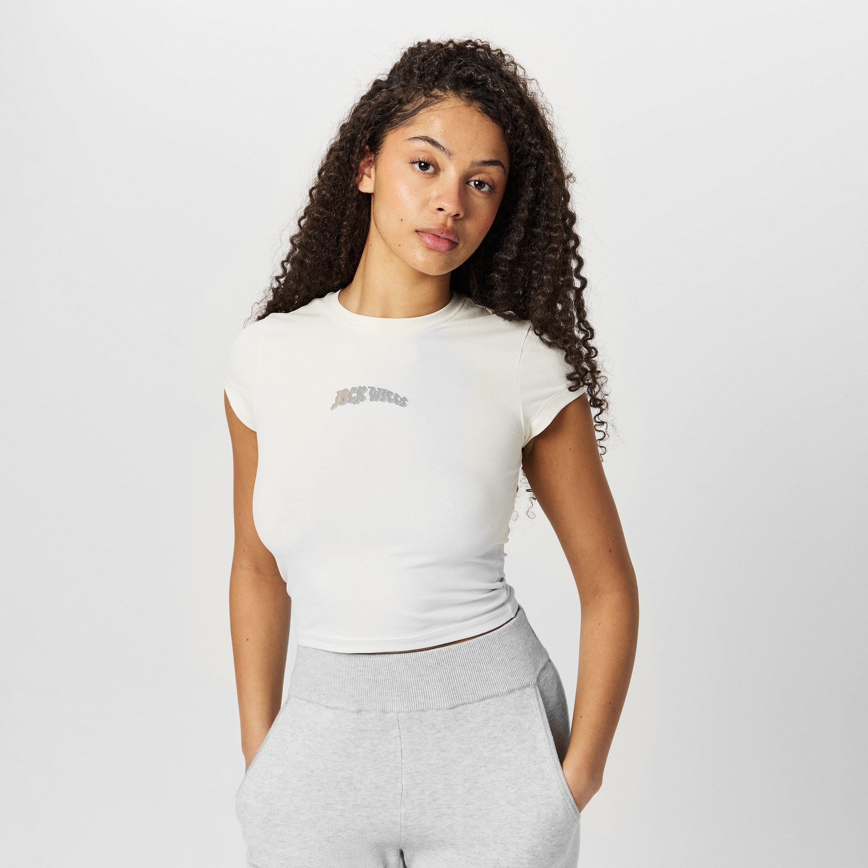 Jack Wills JW Graphic Cap Sleeve T shirt