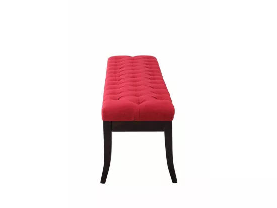 Banquette - Tissu & Bois - Rouge - Ramses
