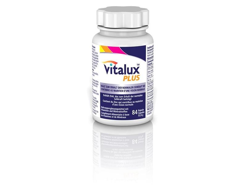 Vitalux Vitalux Plus 84 Kapseln Vitalstoffkombination mit Lutein und Omega 3