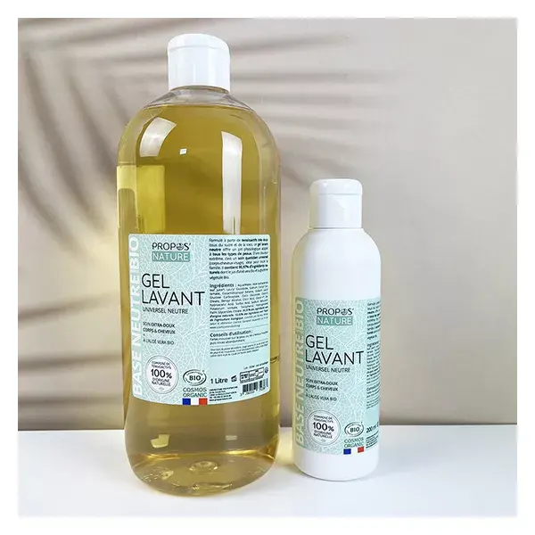 Propos'Nature - Gel de Banho Orgânico Neutro - Sem Fragrância - 95% Natural - 200ml