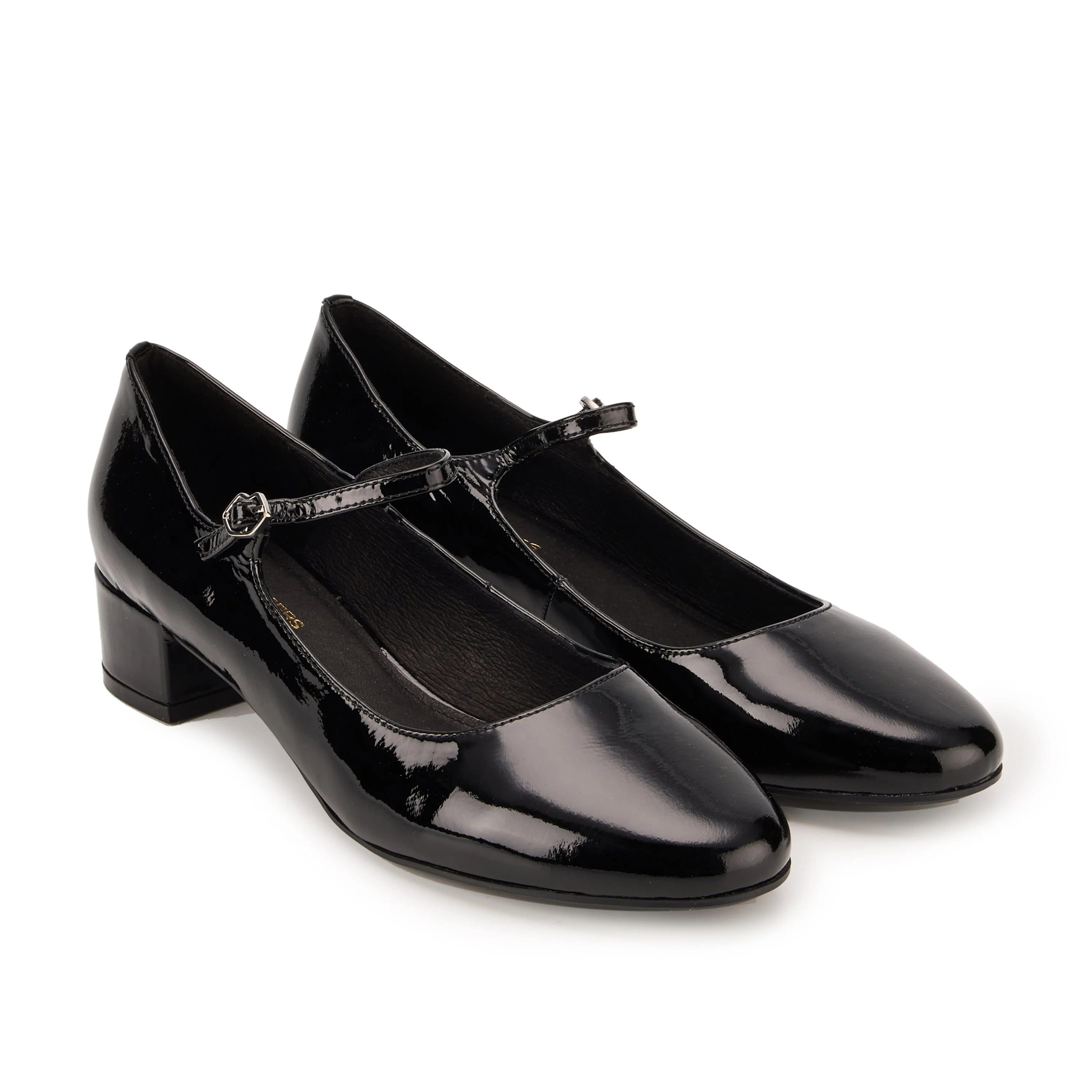 ALBA CUIR BRILLANT - Babies en cuir | Noir