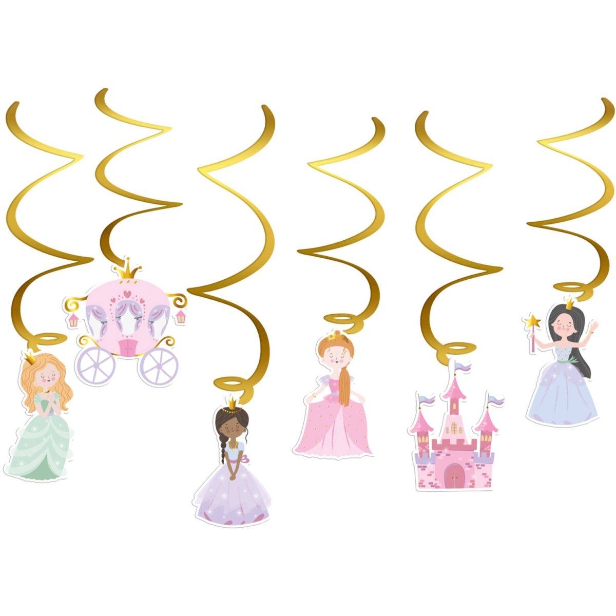 Prinsessen Hangdecoratie 6st