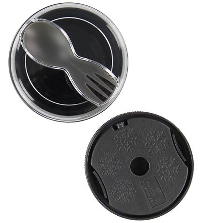 Carl Oscar Madbox m. K?leelement - 13 cm - Grey Spider