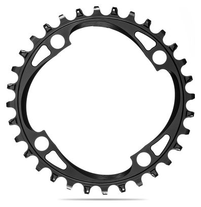 Plateau Rond Narrow Wide AbsoluteBlack Premium Chainring Mono 104/4 BCD 12 V Noir