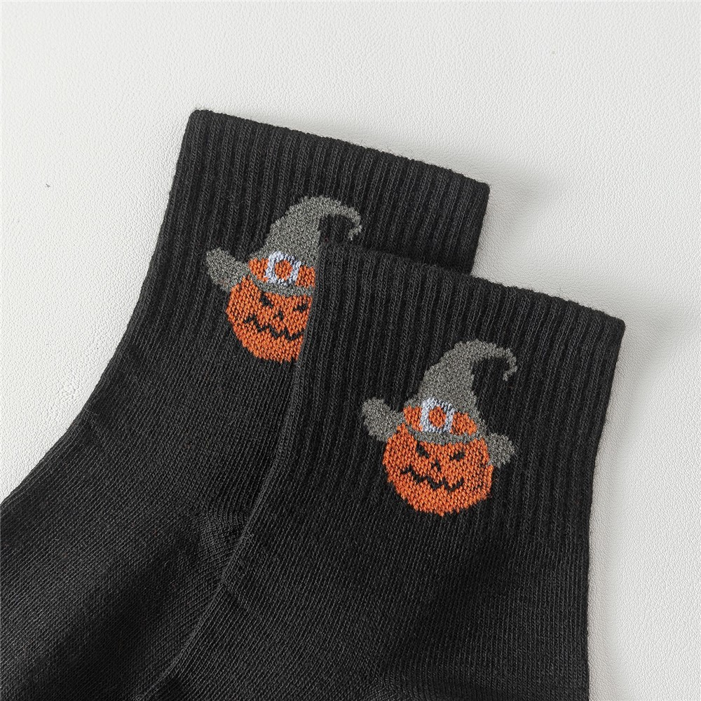(5 Paar) Unisex Socken Halloween Fashion Strümpfe Füsslinge (One Size) - Bunt