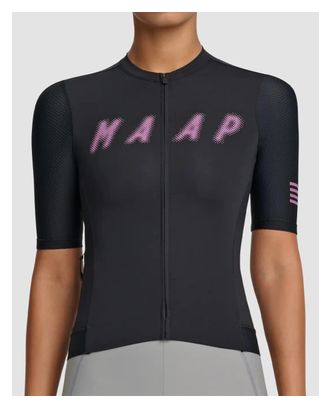 Maillot Manches Courtes Maap Halftone Pro Base Femme Noir