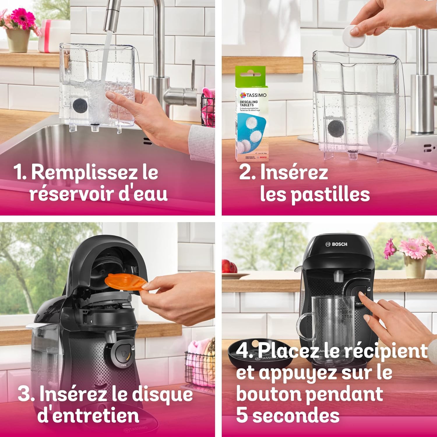 Bosch Tassimo Happy TAS1002 – Machine à café à capsules – Cafetière multi boissons pour plus de 40 boissons – Avec technologie intellibrew – 1400 W – Couleur : Noir