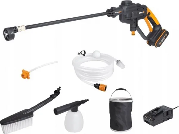 WORX WG620E.2, Kompakt, Batteri, Lavt tryk, Sort, Orange, 1 bruger(e), 120 l/t