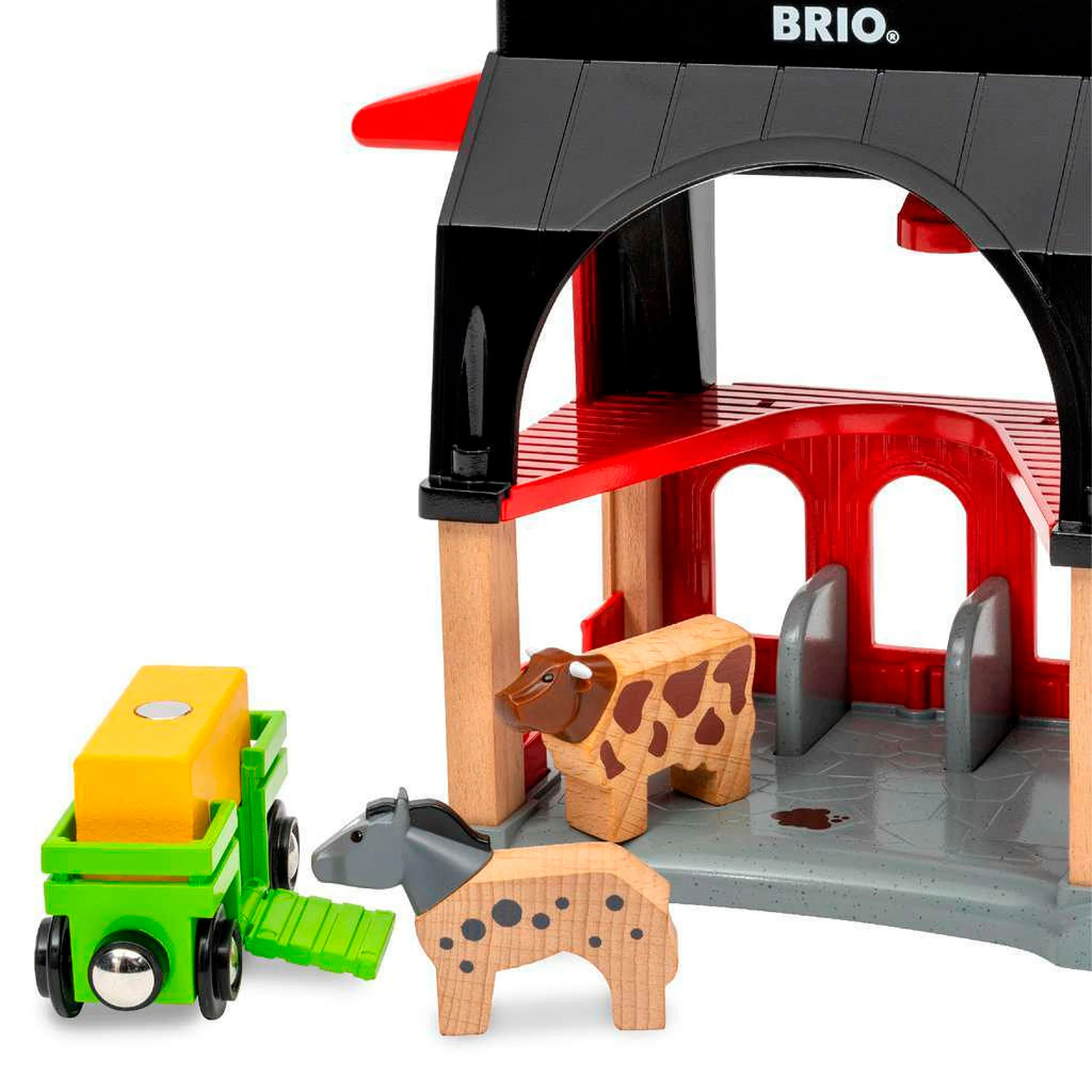 BRIO Tierscheune mit Heuwaggon