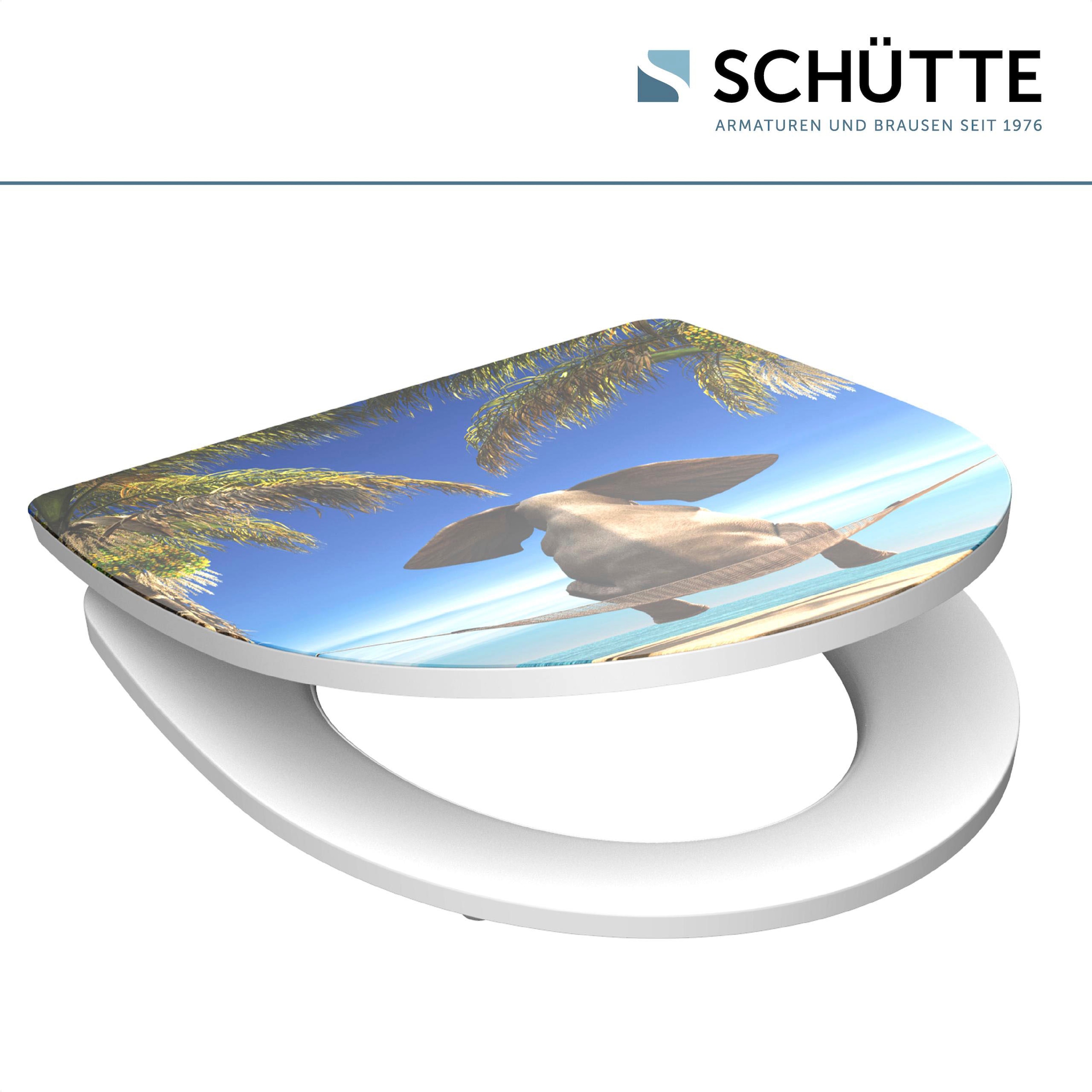Schütte WC-Sitz »Happy Elephant« Duroplast, mit Absenkautomatik und Schnellverschluss, High Gloss