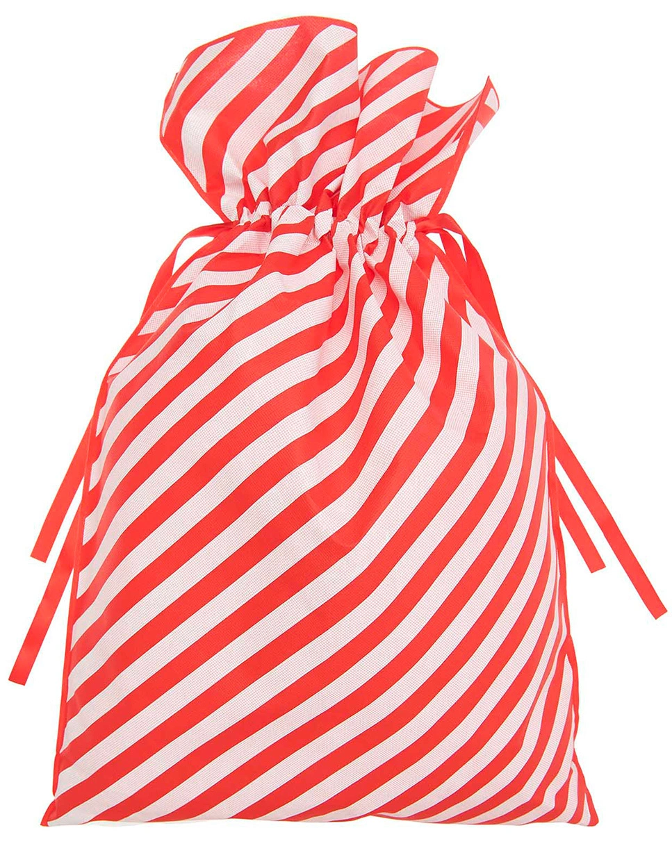 Geschenktasche XXL CHRISTMAS ROCKS! (46x69cm) in rot/weiß