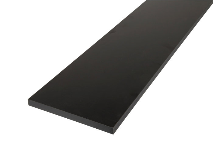 Hylde melamin sort 16 mm x 20 x 100 cm