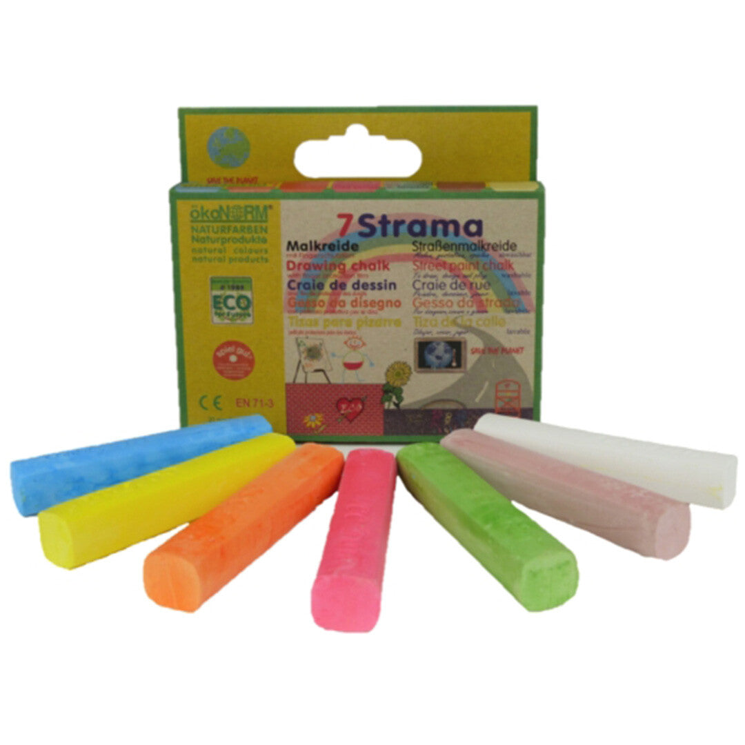 Ökonorm eco stoepkrijt 7 kleuren