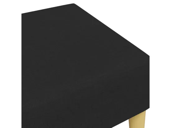 Repose-pied noir 77x55x31 cm tissu