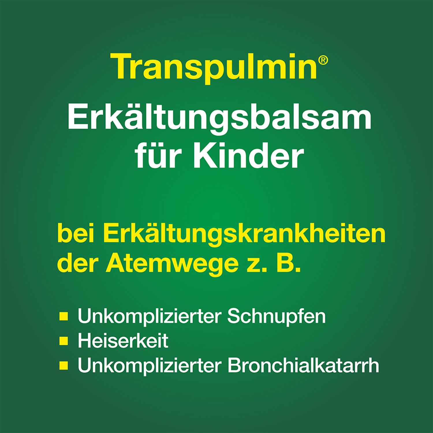 Transpulmin Erkältungsbalsam für Kinder: Wohltuender Balsam zur Anwendung bei Erkältung, Husten und Schnupfen