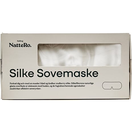 Salling NatteRo silke sovemaske - hvid