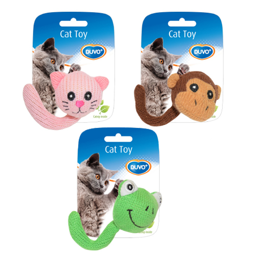Brinquedo para Gato DUVO, Animais Sortidos com Rabo, 13,5 x 5,5 x 4 cm