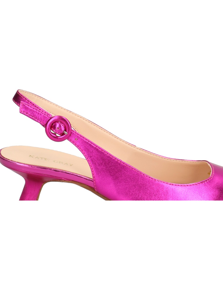 Glattleder Slingpumps