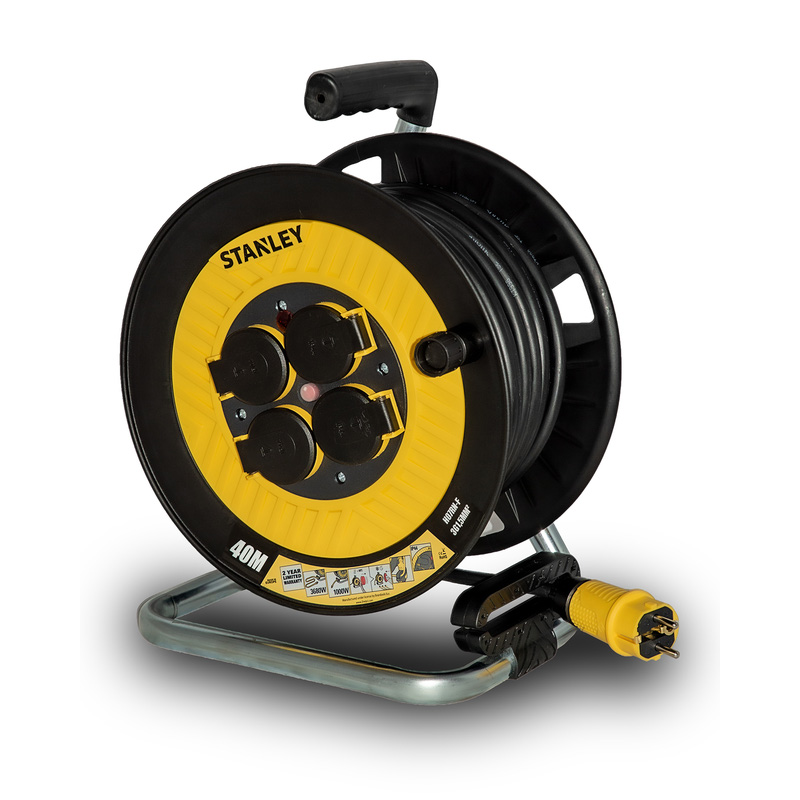 Stanley kabelhaspel H07RN-F 3x1.5mm² 40m