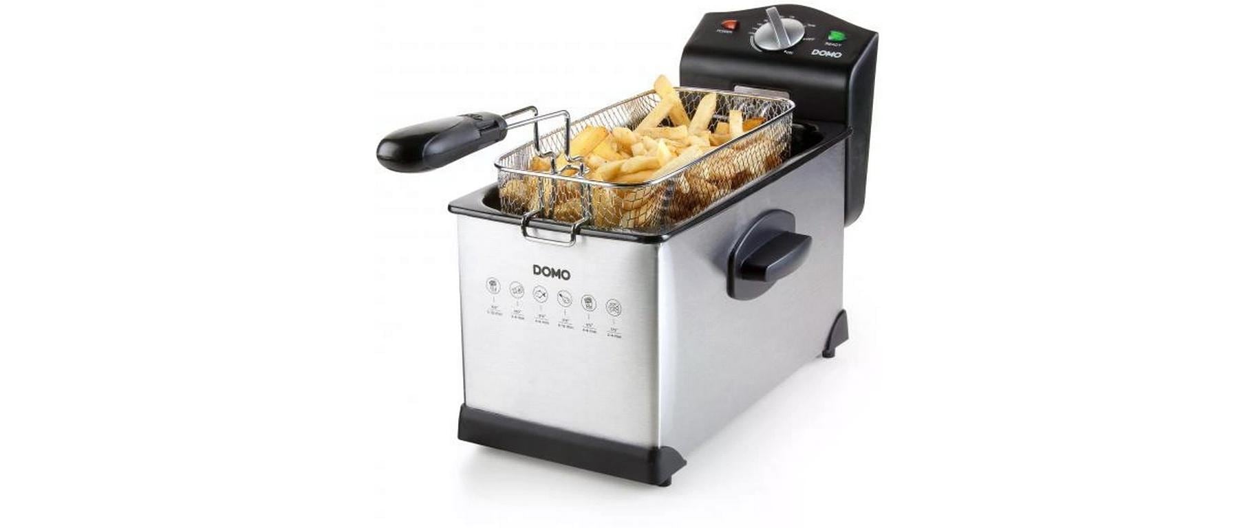 Domo Fritteuse »DO514FR 3 l, Silber« 2000 W Fassungsvermögen 3 l
