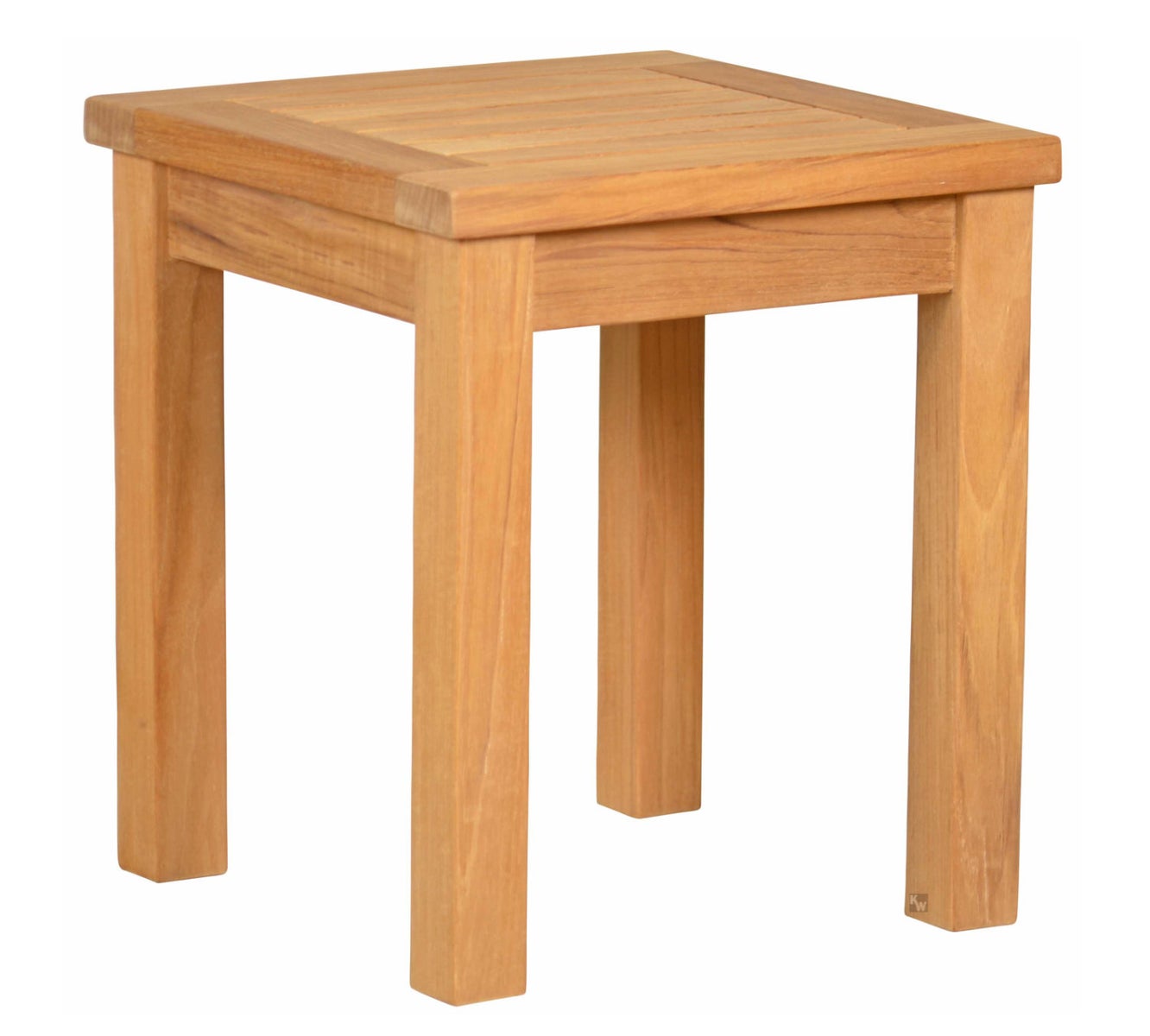 Teakhouten bijzettafel 40 x 40 cm massief hout premium weerbestendig