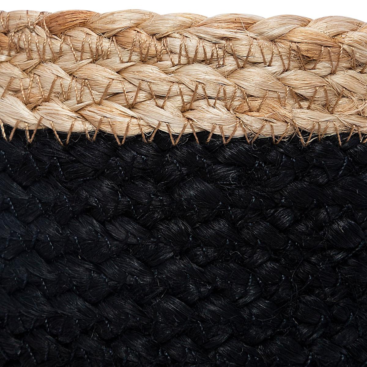 PANIER JUTE JACKSON NOIR TAILLE M