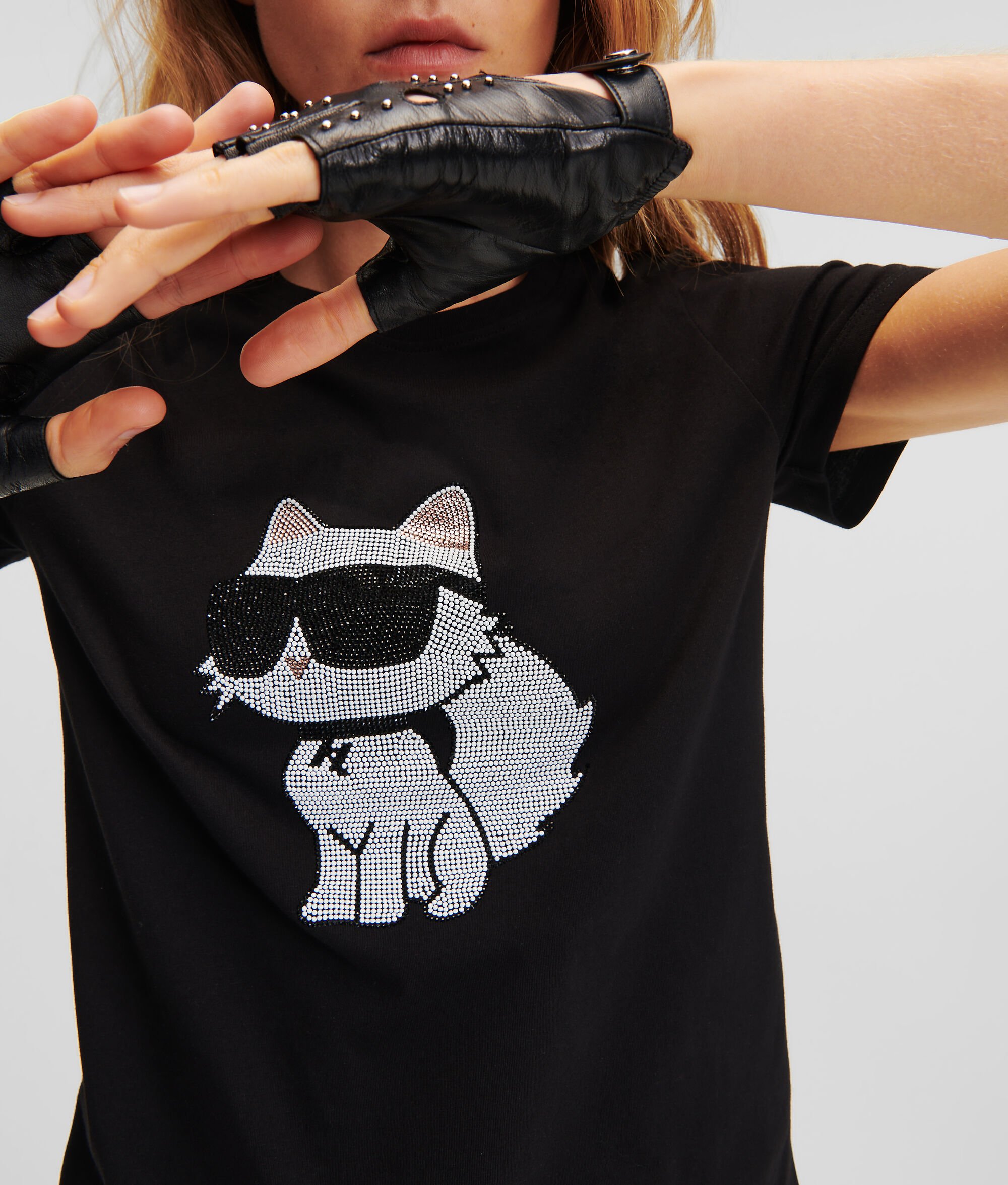 T-SHIRT K/IKONIK CHOUPETTE EN STRASS