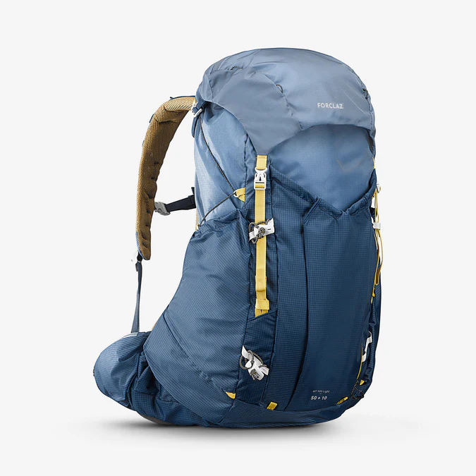Decathlon Forclaz - Mochila ultraleve Forclaz MT900 masculina, 50+10 litros.