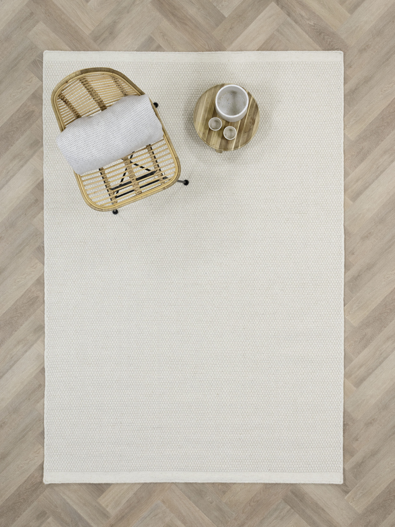 Vloerkleed Teppe white 140x200 cm