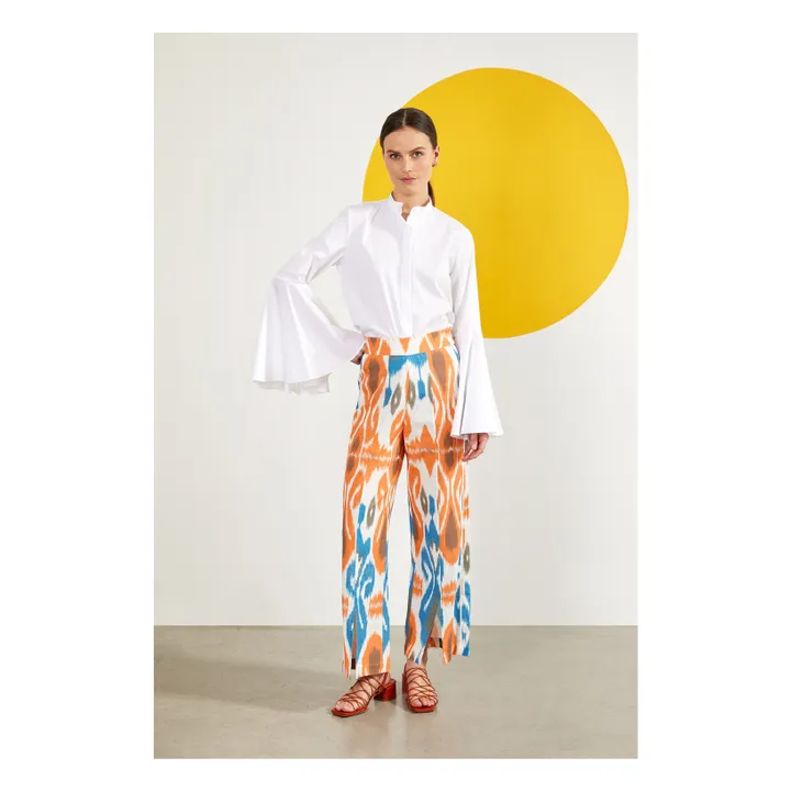 Maria de la Orden Blouse Bellflower | Blanc