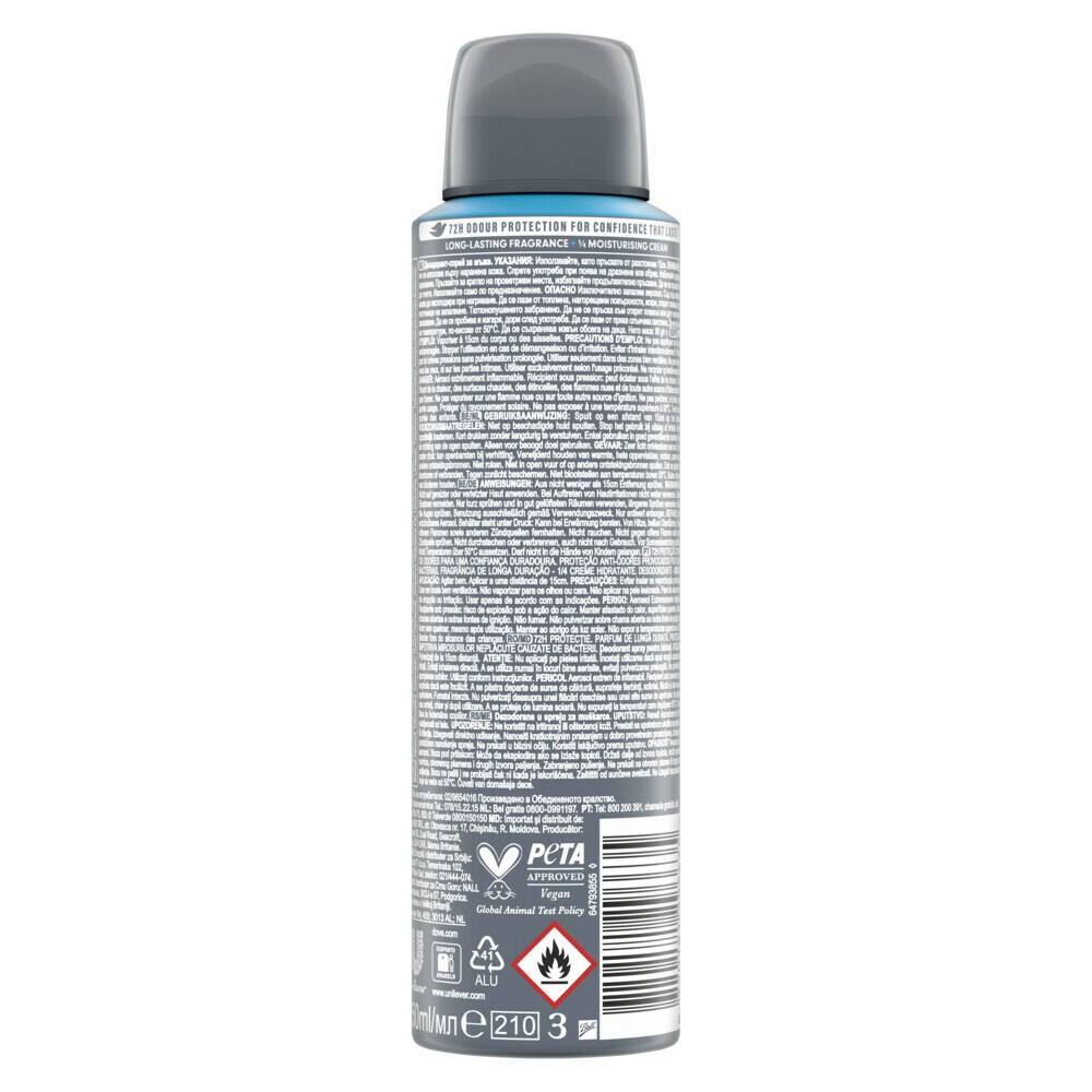 Dove Deodorant Men+ Care 0% Clean Comfort150 ml