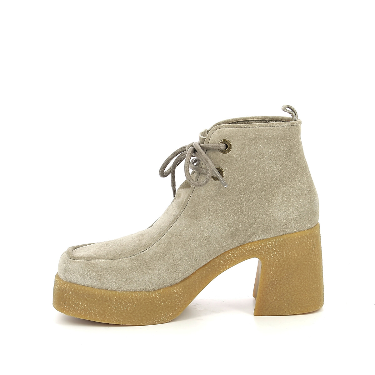 KICKERS<br>Botas de couro com salto Kick Claire