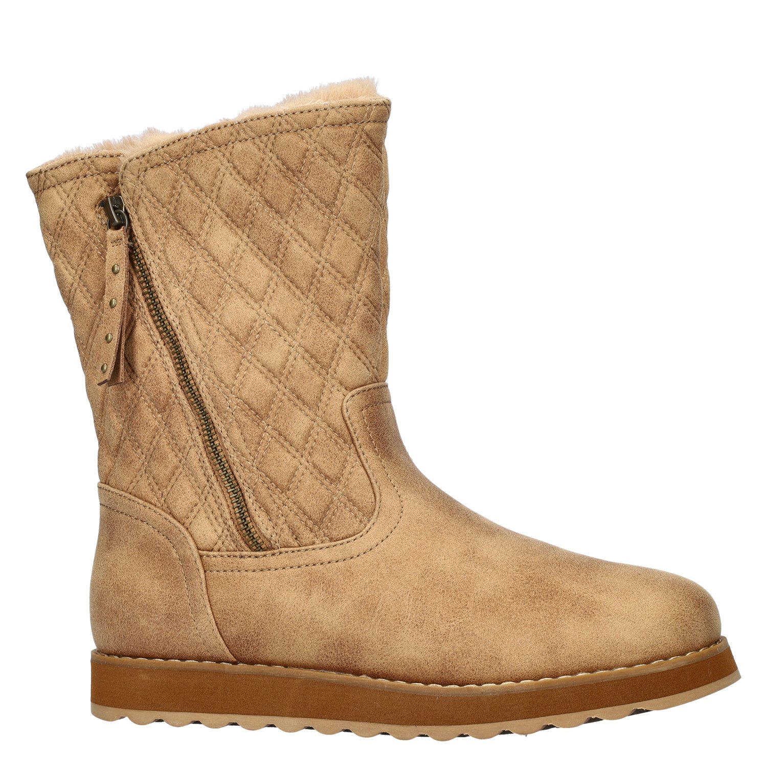Keepsakes 2.0 dames gevoerde boot Skechers Cognac