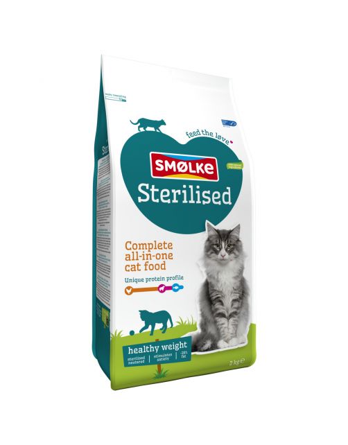 Smolke Cat Sterilised Kip&Lam&Vis - Kattenvoer