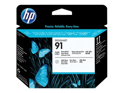 HP 91 - Lysegrå, foto-sort - printhoved - for DesignJet Z6100, Z6100ps