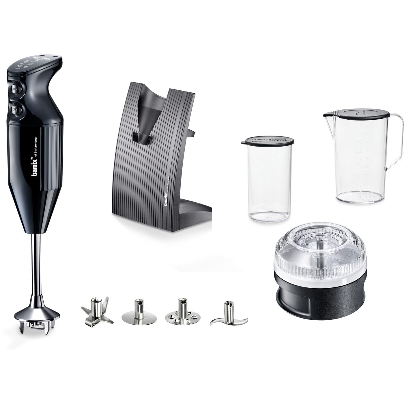 BamixKüchenmaschine «SL 200» Stabmixer schwarz 9-teilig