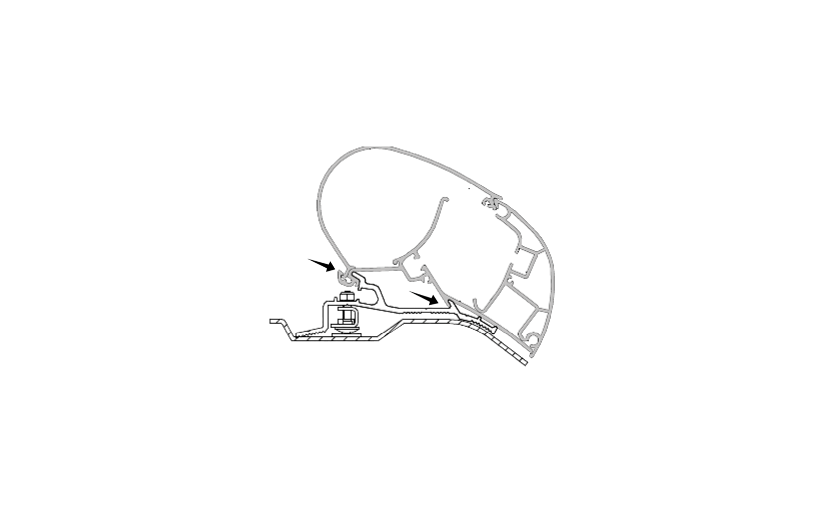Dometic PR2000 Adapterkit Ducato / Boxer / Jumper
