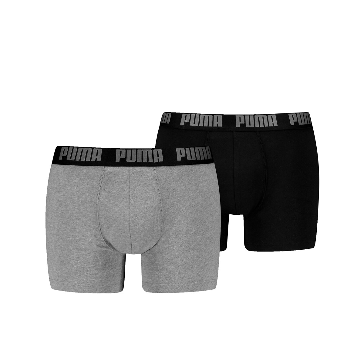 PUMA<br>Conjunto de 2 cuecas boxer lisas para uso diário