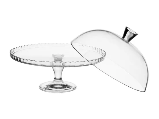 Présentoir à gâteaux - D 32 cm - Verre