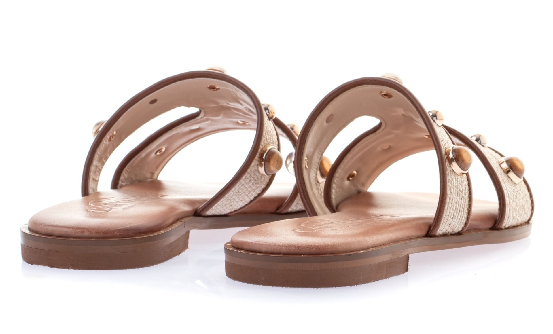 Caryatis Leather Sandals