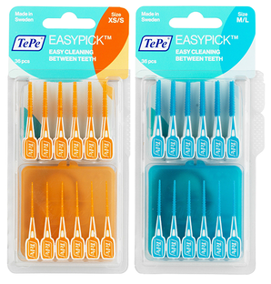 TePe Easypick Tandenstokers XS/S   M/L Combiverpakking 2x36ST