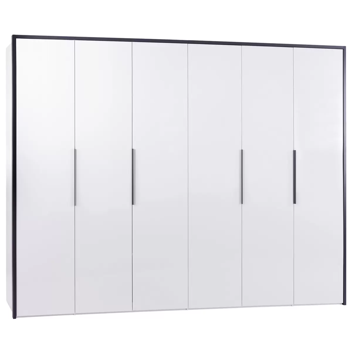 Drehtürenschrank Lucca grau,weiss