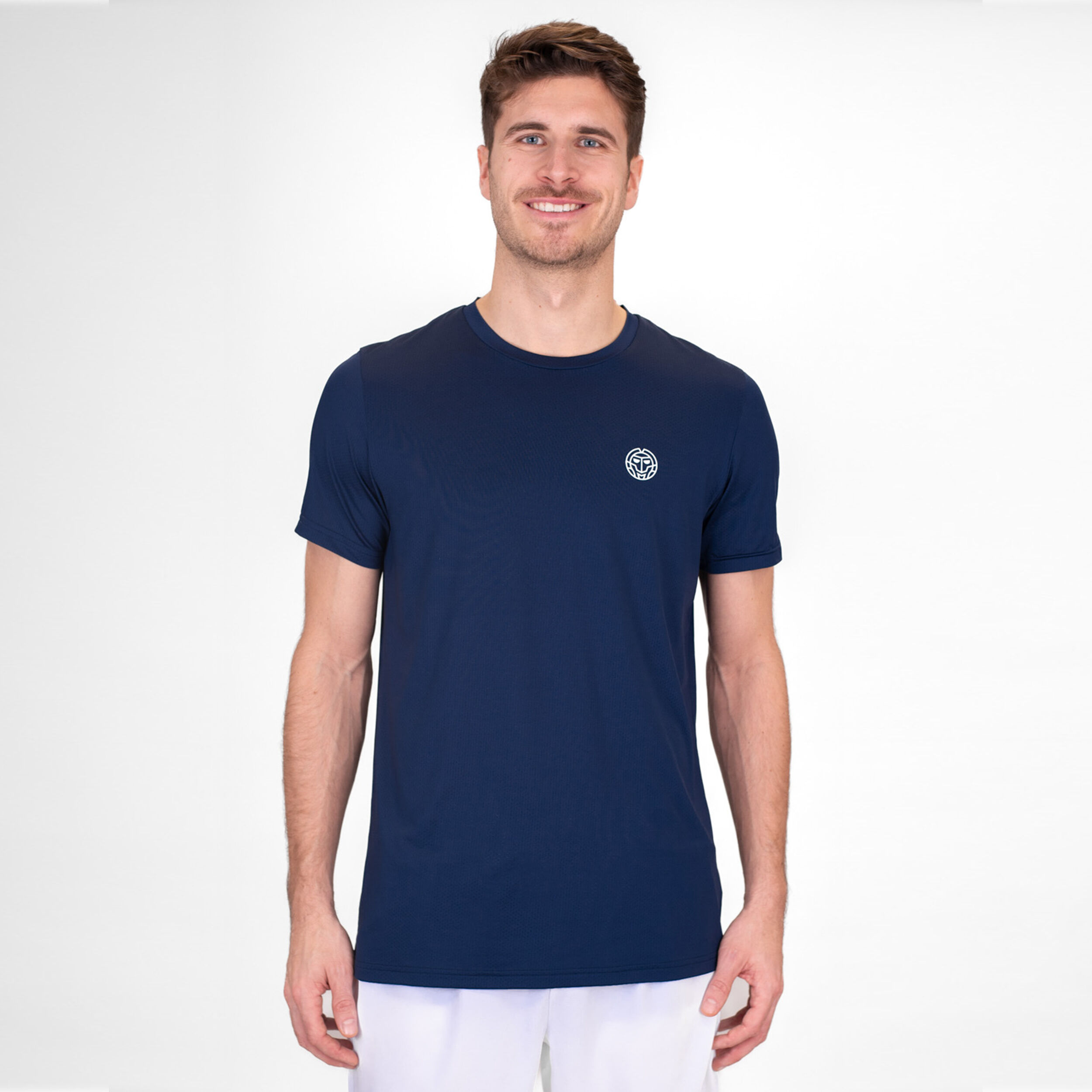 BIDI BADU Crew T-shirt Hommes - Bleu Foncé
