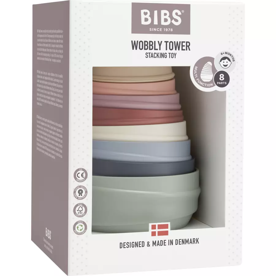 BIBS® Stapelturm Pastel Rainbow