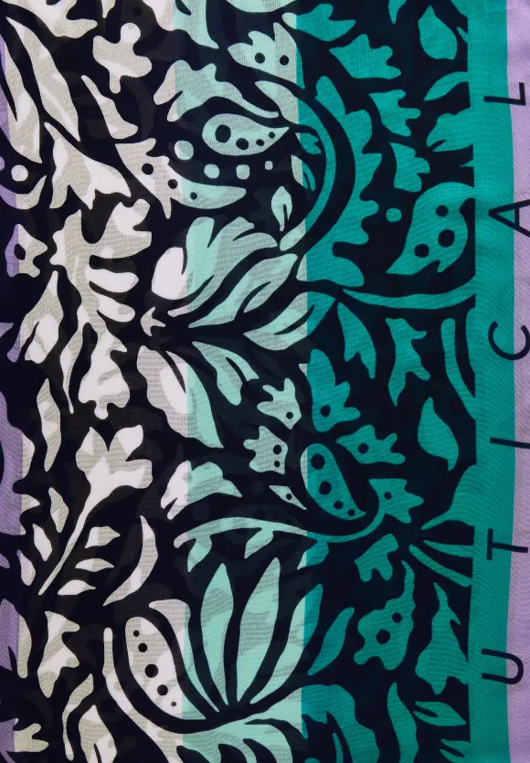 Loop mit Mustermix - intense aqua
