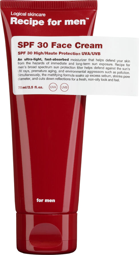 Receipe For Men SPF 30 FACE CREAM
