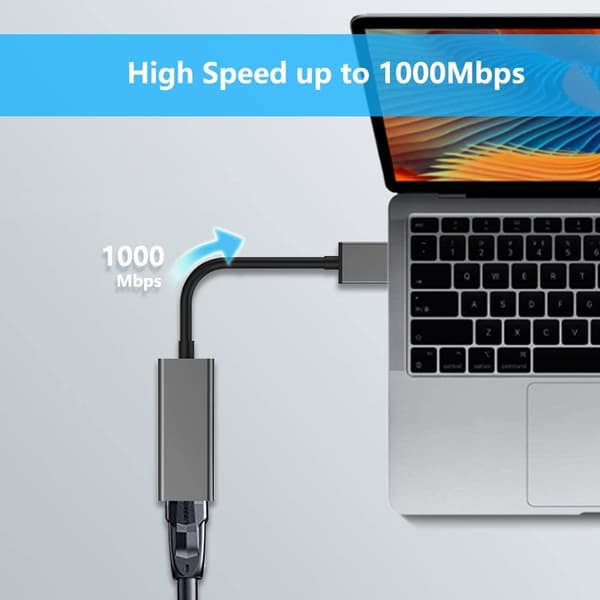 NÖRDIC USB 3.0 til LAN-adapter Giga-brikkesett ASIX AX88179 kompatibel med Nintendo Switch